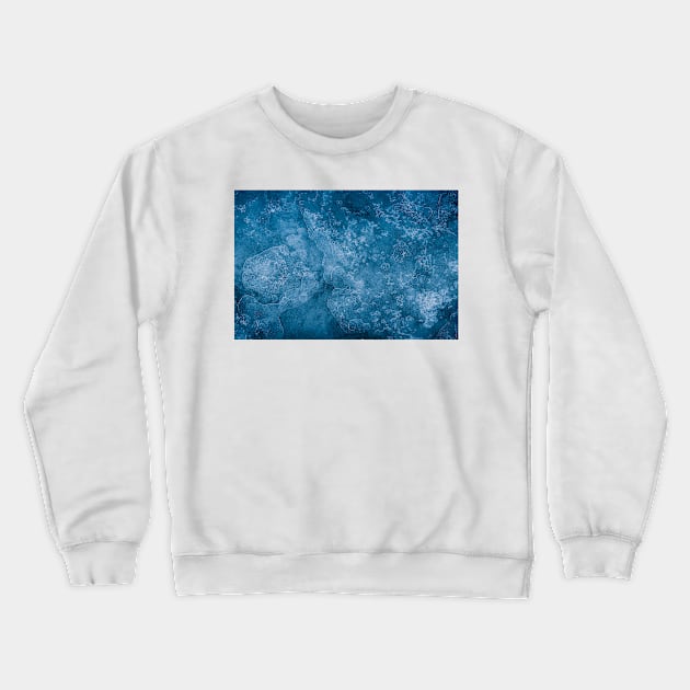 Deep Freeze Ice Patterns Series #1 Crewneck Sweatshirt by Amy-K-Mitchell